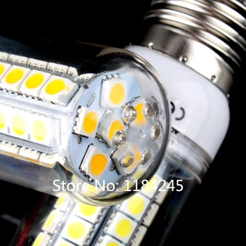 E27 48 de LED-uri 5050 SMD 9W Acoperi Porumb 220V Lumina Becului Lămpii de Cald, Alb Pur, Transport Gratuit 4buc/lot