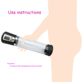 USB de sex Masculin Masaje Grijă de Hidroterapie Penis Erectie Asistarea Dispozitiv de Vid Dispozitiv de Extindere Cu Masculi Penis Pompa de Marire Pompe