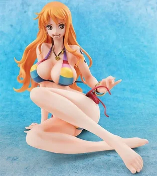 Japonia Anime One Piece Nami BB hancock robin Stând Bikini costume de Baie sexy Fata din PVC figurina Adult Modelul de Colectare de jucării cadou