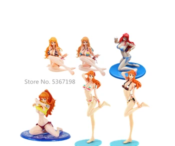 Japonia Anime One Piece Nami BB hancock robin Stând Bikini costume de Baie sexy Fata din PVC figurina Adult Modelul de Colectare de jucării cadou