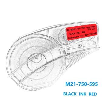 Bmp21 M21-750-595 Eticheta Banda Negru Pe Alb galben Roșu de vinil Compatibil pentru BMP21-Plus ID-ul AMICE LABPAL Label Maker BMP21-LAB