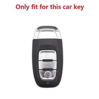 Nisipuri mișcătoare Nou Moale TPU Auto Smart Key Caz Acoperire Pentru Audi A1 A3 A4 A5 A6 A7 A8 Quattro Q5 Q7 2009-Cheie Auto Shell Accesorii