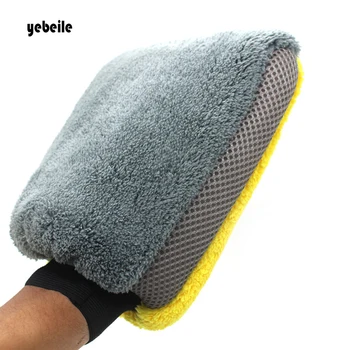 Yebeile 1 BUC înaltă calitate, mașină de spălat mănuși Impermeabile Coral chenille Curățare Mănușă de Lână Scurt Mitt Mașină de Spălat Perie Pânză