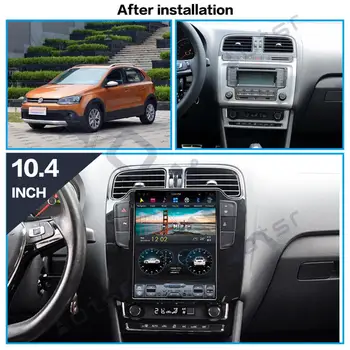 Tesla Stil Android9.0 PX6 Pentru VOLKSWAGEN POLO anii 2011-2016 stereo receptor radio Auto navigator GPS auto DVD Player Multimedia hartă