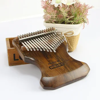 WDOOMAN1969 17 cheie Africanblackwood lemn masiv degetul mare pian Kalimba degetul pian Mblia Instrumente Muzicale