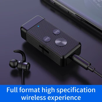 DISOUR Bluetooth 5.0 Receptor Audio Suport TF Card de 3.5 MM AUX Jack Stereo de Muzică Wireless Adaptor Pentru Masina Kit Transmitator Cască
