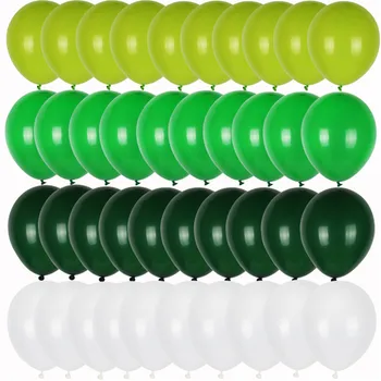 40pcs Verde Baloane Set Crom Metalic Confetti Balon Jungle Safari Animal Petrecere de Aniversare de Nunta de Decorare Balon Garland