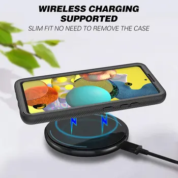 Pentru Samsung A51 5G Caz Transparent Telefon rezistent la Socuri Caz Pentru Samsung Galaxy A51 5G SM-A516B A516B A516 de Protecție Capacul din Spate