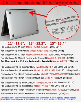 Pentru 2020 13PRO A2289 A2251Fashion din Piele PU Caz Laptop Pentru Apple Macbook Pro Air Retina Atinge Bar 11 12 13 15 16 inchs A2179