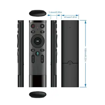 Q5 Control Vocal 2.4 GHz Wireless Air Mouse-ul Google Gyro Senzor IR Control de la Distanță cu Microfon Pentru Android TV Box T9/X96 mini