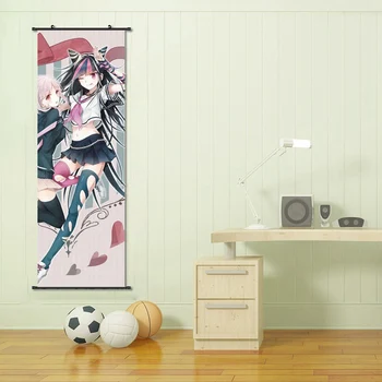 Anime Imprimare Tesatura Kakemono Poster Pentru Junko Enoshima & Pentru Monokuma Anime Agățat Manga Poster de Perete Scroll 30*90cm