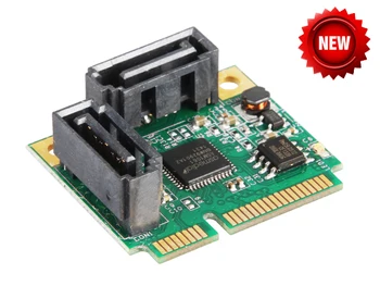2 Porturi SATA 6G mini PCI Express Controler Card mini PCI-e SATA III 3.0 converter jumătate-size la full-size suport SATA3.0