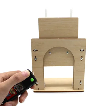 DIY se ridică Automat în ușă de lemn, model de control de la distanță STEM Jucării de învățare de învățământ houseing model de ușă electrice didactice