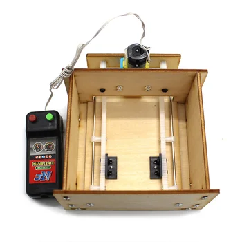 DIY se ridică Automat în ușă de lemn, model de control de la distanță STEM Jucării de învățare de învățământ houseing model de ușă electrice didactice