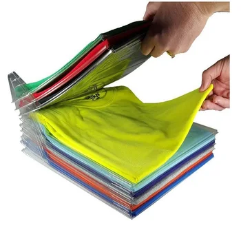 10buc/set Rapid de Haine Ori Placa de Îmbrăcăminte Organizarea Tricou Folder Rucsac de Călătorie Dulap Sertar Stivă Acasă de Stocare a Documentelor