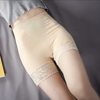 De mari dimensiuni Dantela de Siguranță Pantaloni scurti Femei Vara Respirabil Expuse Pantaloni Chilotii Sub Fusta Scurt, Dresuri