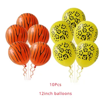 92pcs Petrecerea Set de Animale Balon Tacamuri Petreceri Aniversare pentru Copii Decoratiuni Copil de Dus Jungla Safari Consumabile Partid