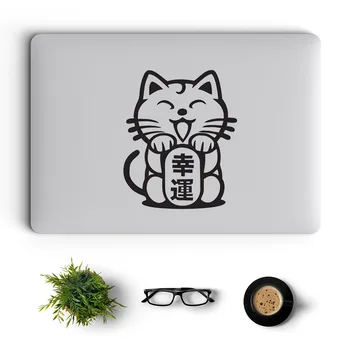 Norocoasa-Pisica Maneki Neko Laptop Autocolant pentru Macbook Decal Pro 16 Air Retina 11 12 13 14 15 inch Mac Book Notebook Piele Autocolant
