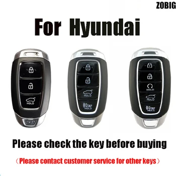 ZOBIG pentru 2019 Hyundai Cheie Fob Capacul Protector de acces fără cheie Jacheta de Control de la Distanță Suport pentru Hyundai Kona Azera Grandoare IG