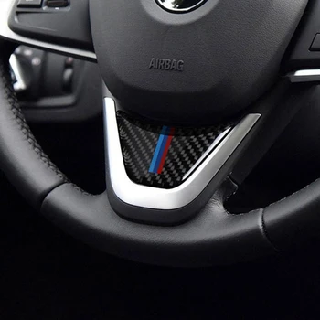 SRXTZM Fibra de Carbon Volan Autocolante M Dungă Emblema Autocolante Pentru Bmw X1 F48 2016 2017 2 Gran Tourer Styling Auto