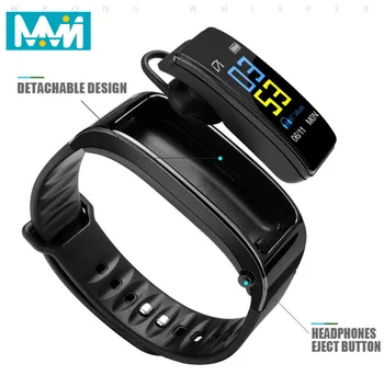Bluetooth Y3 chier Cască Vorbi Inteligent Brățară band heart rate monitor Sport Ceas Inteligent Passometer Fitness Tracker Bratara