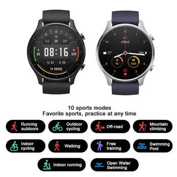 Xiaomi Mi Uit Culoare GPS Moda Sport Bratara 1.39 Inch AMOLED Bluetooth 5.0 Smartwatch Fitness Tracker Monitor de Ritm Cardiac