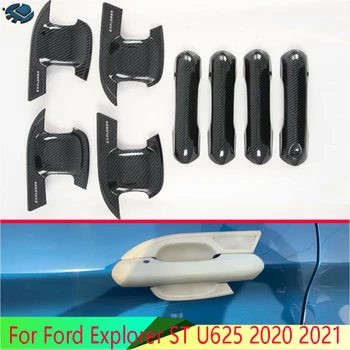 Pentru Ford Explorer ST U625 2020 2021 ABS Cromat Mâner de Ușă Capac Castron Cupa Cavitatea Trim Introduce Prinde Turnare Garnitura