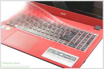 15.6 inch Ultra Subtire TPU Tastatura Capac Protector pentru Acer Aspire E 15 E5-574G E5-575G E5-772 E5-772G E5-532 Aspire F15 K50