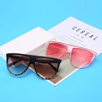 2021 Noua Moda de Top Plat Oval ochelari de Soare pentru Femei Brand de Lux de Designer de Epocă Subțire Clar Ochelari de Soare Pentru Femei Oculos de sol