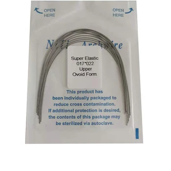 1 Pachet Ortodontic Super Elastic Niti Dreptunghiulară Arc De Sârmă De Formă Ovoidală Dentare Instrumente Materiale