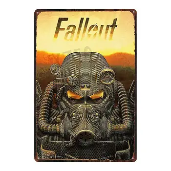 Fallout Jocuri Staniu Semne Placă de Metal de Perete Pentru Bar Magazin de Arta Retro Decor Acasă 30X20CM DU-7839A