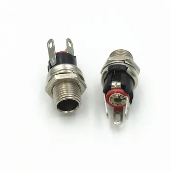 20buc Tip Lung 5.5 x 2.5 / 5.5 x 2.1 mm DC Montare pe Panou Cu Piulita DC Feminin Soclu Jack de Putere de Aprovizionare Conector de Sârmă