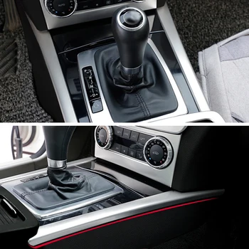 Pentru Mercedes Benz C class W204 08-14 Consola Schimbătorului de Viteze Decal Benzi din Oțel Inoxidabil Cana de Apa Titularul Cadru Capac Ornamental