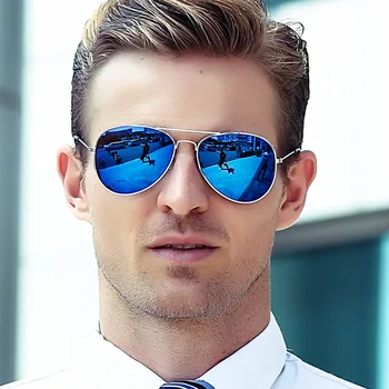 Albastru pilot clare femei brand de lux design ochi ochelari de soare 2018 doamnelor de epocă retro R3025 fete Aviației bărbați ochelari de soare