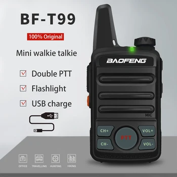 BAOFENG BF-T99 Mini Walkie Talkie Copii UHF Radio USB de Încărcare Modernizate BF-T1 Portabile Două Fel de Radio BFT1 Interfon Wireless
