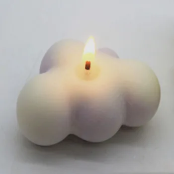 Ins Hand-Made Lumânare Parfumată Nor Forma Acasă Decorare Tort De Nunta Romantica Lumânări De Ceară Foto Elemente De Recuzită