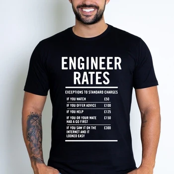 Inginer forței de Muncă, Ratele de Imprimare Bărbați Amuzant Maneci Scurte Rotund Gat Tații Zi Tata Cadou tricou Masculin Topuri Tricou Unisex Haine de Vară