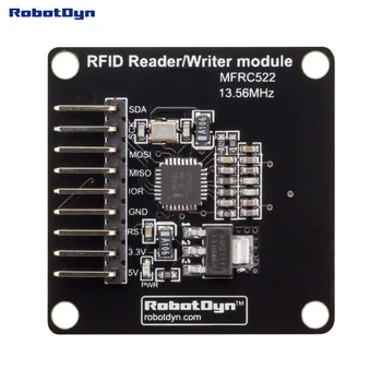 Compact RFID Reader/Writer și modul NFC, MFRC522(13.56 MHz). Putere 5V/3.3 v Arduino, Raspberry, BRAȚUL STM.