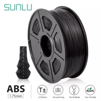 SUNLU ABS cu Filament de 1.75 mm Pentru Imprimanta 3D Nici o Bulă Excelent Calitate Plastic ABS cu Incandescență Pentru Copii Scribble 1KG/2.2 KG