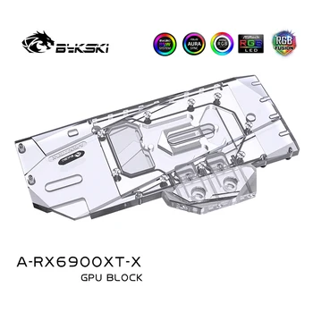 Bykski Apă Bloc Folosi pentru AMD Radeon RX6900XT RDNA2 GPU Card / Plin de Acoperire de Cupru Radiator / RGB Lumina