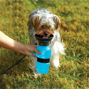 Auto Câine Portabil Câine De Alimentare Cu Apă În Aer Liber Animale De Companie Sticla De Apa Câine Ulcior