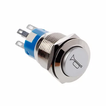 1 buc 19mm Albastru/Rosu/Verde LED de Putere Momentană butonul on/off Buton Claxon Metal Butoane Iluminate Comutator 12V Înaltă Calitate C45