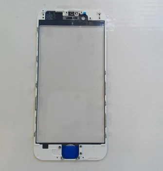 1buc/lot Clasa A+ Nou Pentru 6S iPhone 6 4.7 S Alb-Negru Față Lentile de Sticlă Cu corp Mijloc Rama Suportului de Transport Gratuit