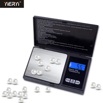 Yieryi Mini LCD cantar Digital de Bijuterii de Aur Echilibru cantar Portabil de Precizie la scară 100g/200g/500g/0.01 g&500g/1000g/0.1 g