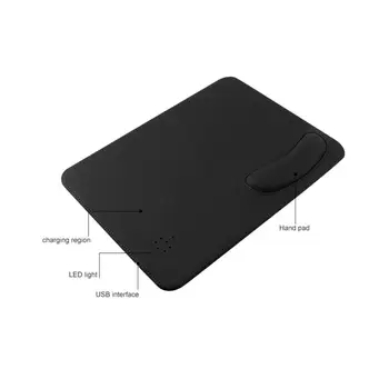HXB Qi Wireless Charger Pad Mouse-ul Pentru iphone 11 Samsung Xiaomi Mi Pad de Încărcare Gaming MousePad Cu Încheietura Restul Folosi pentru PC, Laptop