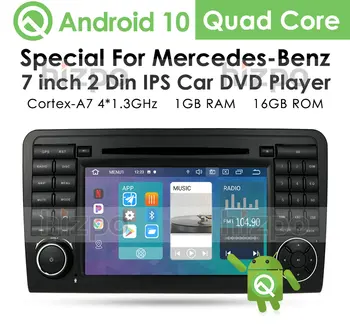 IPS Android 10 Car DVD Player pentru Mercedes Benz ML W164 ML350 GL X164 ML320 ML300 GL450 Multimeida GPS, Stereo Radio AutoRadio