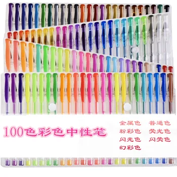 Jonvon Satone 100 Culoare Pix Cu Gel Papetărie En-Gros De Materiale Escolar Kawaii Coreean Papetărie De Birou Rechizite Acuarelă