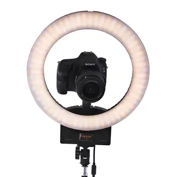 Fusitu FT-12B Bi-color Selfie Inel Lampa 3200-5600K 240 Led-uri lumina Fotografice cu 3 Hot Shoe Lumină Inel De Telefon cu Camera Video