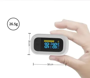 YOMGROW Pulsioxímetro de dedo Profesional con pantalla OLED medidor de oxígeno ro pulso portátil Lectura Instantánea