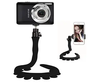 Smartphone flexibil Selfie Stick Leneș Șarpe Telefon Pod Camera Montare Trepied cu Cap de Minge ventuza Pad pentru Gopro SJCAM
